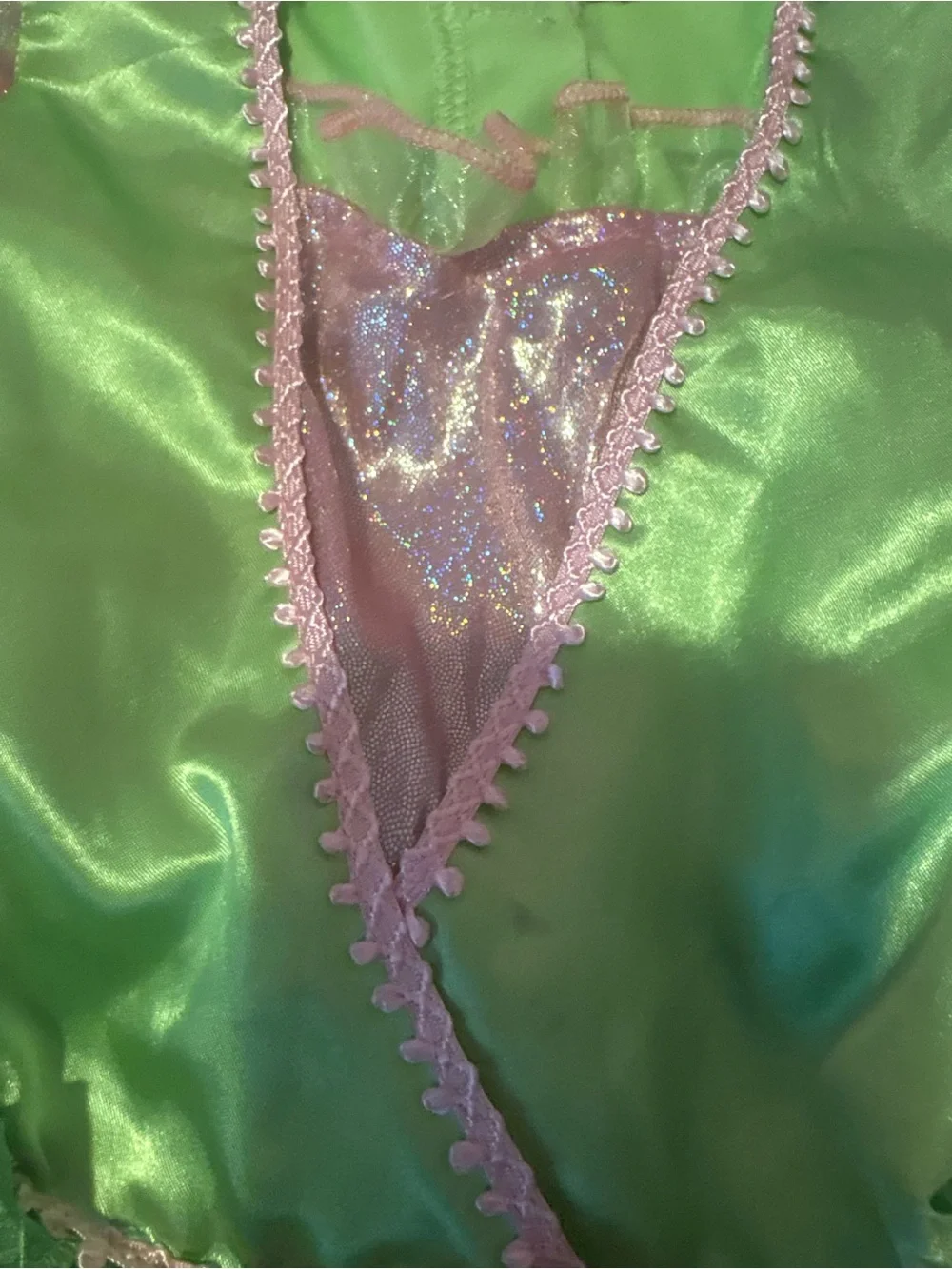 Disney Green and Pink Fairy Dress Costume with Blue Wing Accents - Picture 8 of 16